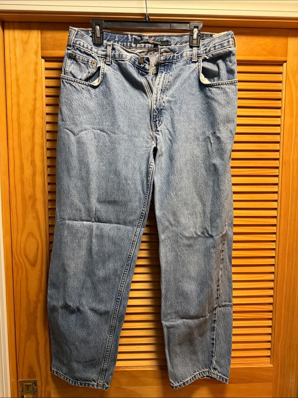 American Outpost Men's Relaxed Fit Light Blue Jeans – 36x30